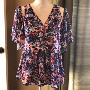NWT Rebecca Minkoff Gabby Top, NWT, cold shoulder